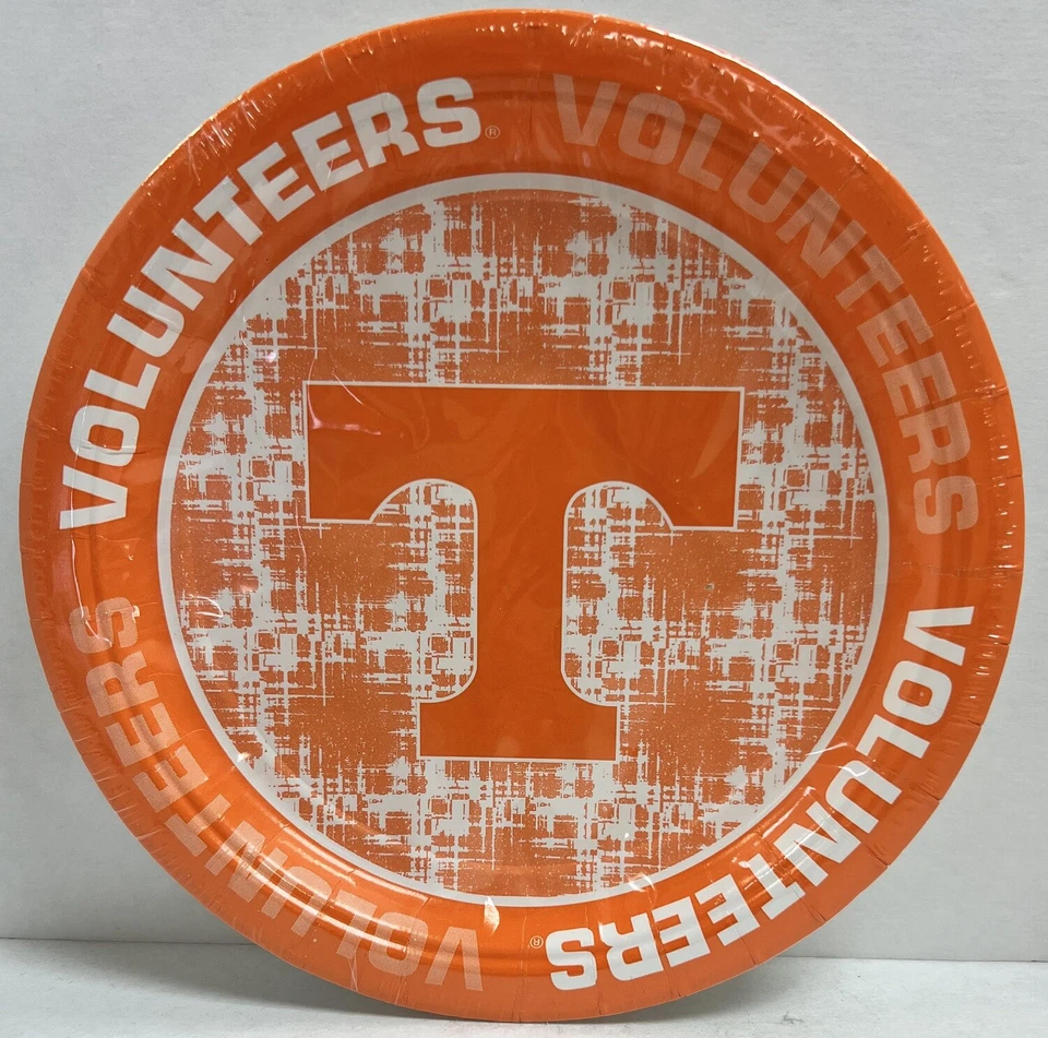 Бумажные десертные тарелки Tennessee Volunteers NCAA College Football Sports Party 7 дюймов - Изображение 1 из 1