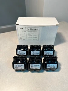 Insulated Single Entry Multitap (Polaris-type) Connector 3/0-6 AWG 2 port 6 pc - Picture 1 of 7