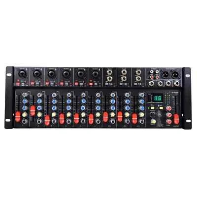 Citronic CSR-63 9-Channel Rack-Mount Mixer with Bluetooth & DSP Effects - Image 1 of 4