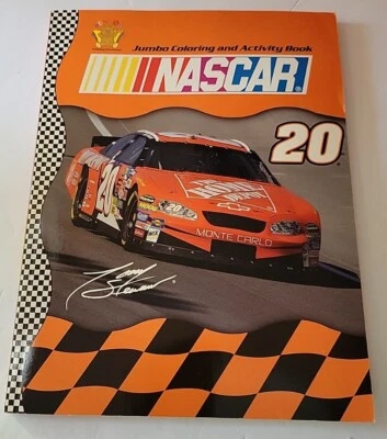 Винтажный Tony Stewart Nascar Jumbo раскраски и активности книга от 2004 - никогда не использовался - Изображение 1 из 4