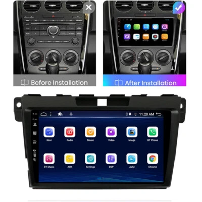 6G+128G 9'' Android 14 Car Radio For Mazda CX-7 2008-2014 GPS Navi WiFi Carplay - Image 1 of 4