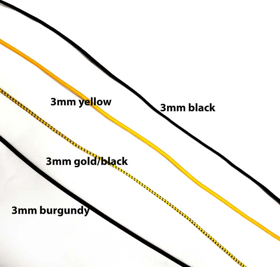 Elastic cord 3mm mask making sewing yellow  5 yards High Quality paracord  - Imagem 1 de 1