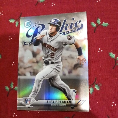 2017 Bowman Chrome Alex Bregman #ROYF-3 Rookie Card (RC) ROY Favorites Refractor - Image 1 of 4