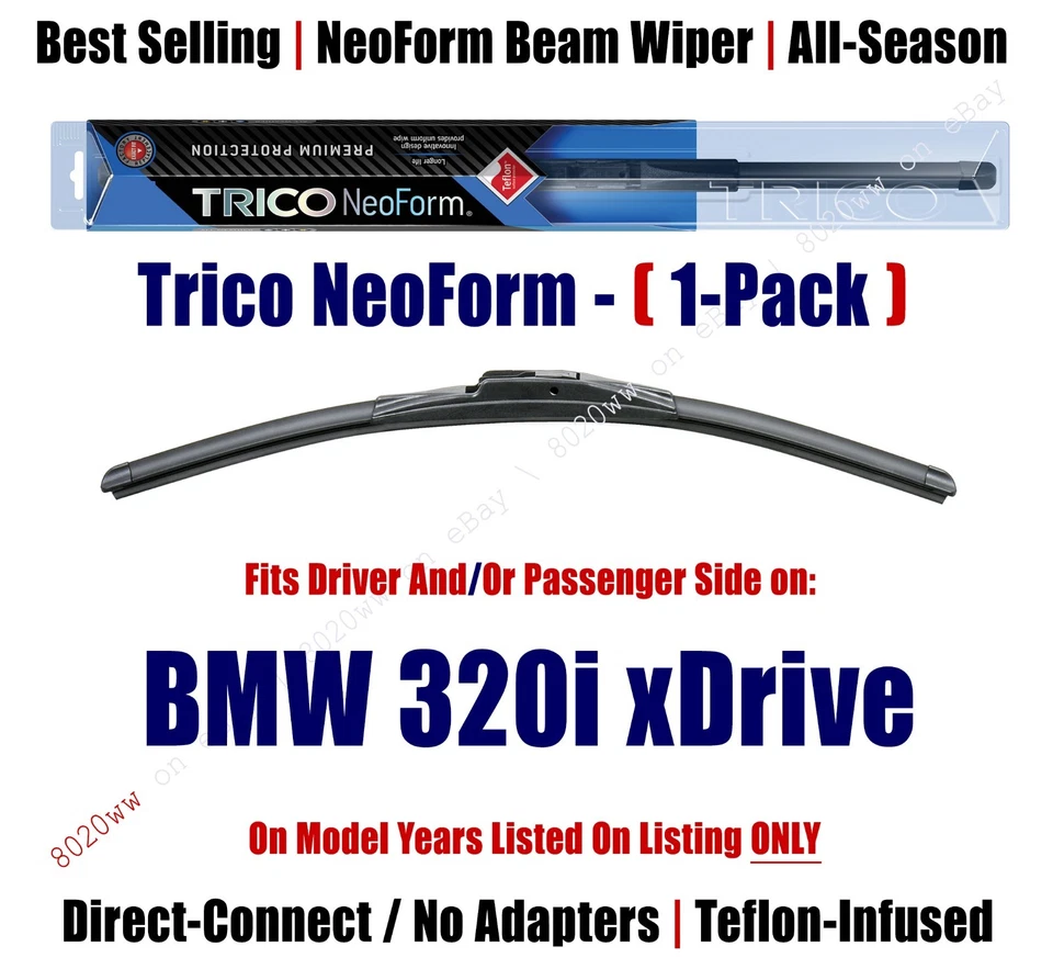 (Qty 1) Super Premium NeoForm Wiper Blade fits 2013+ BMW 320i xDrive - 162413 - Image 1 of 1