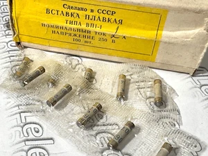 2A 250V 4x15mm Cantidad10 URSS Militar Cuartel General Plata Fusible Caja Cerámica Nos - Imagen 1 de 3