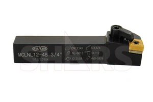 Shars 3/4 x 4-1/2" LH MCLN Indexable Turning Tool Holder CNMG Insert !] - Picture 1 of 7
