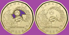 Set 2022 Canada Oscar Peterson Colored & Non-Col Dollar Loonie Mint UNC $1 Coin