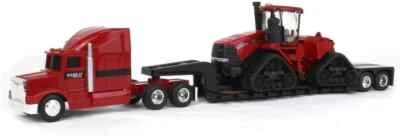 1/64 CASE IH AFS CONNECT STEIGER 620 QUADTRAC WITH SEMI & LOWBOY TRAILER – ERTL - Image 1 of 2