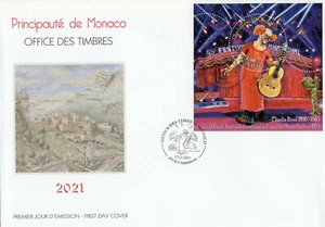 Monaco Circus Stamps 2021 FDC Clown Charlie Rivel Clowns Cultures 1v M/S - Picture 1 of 1