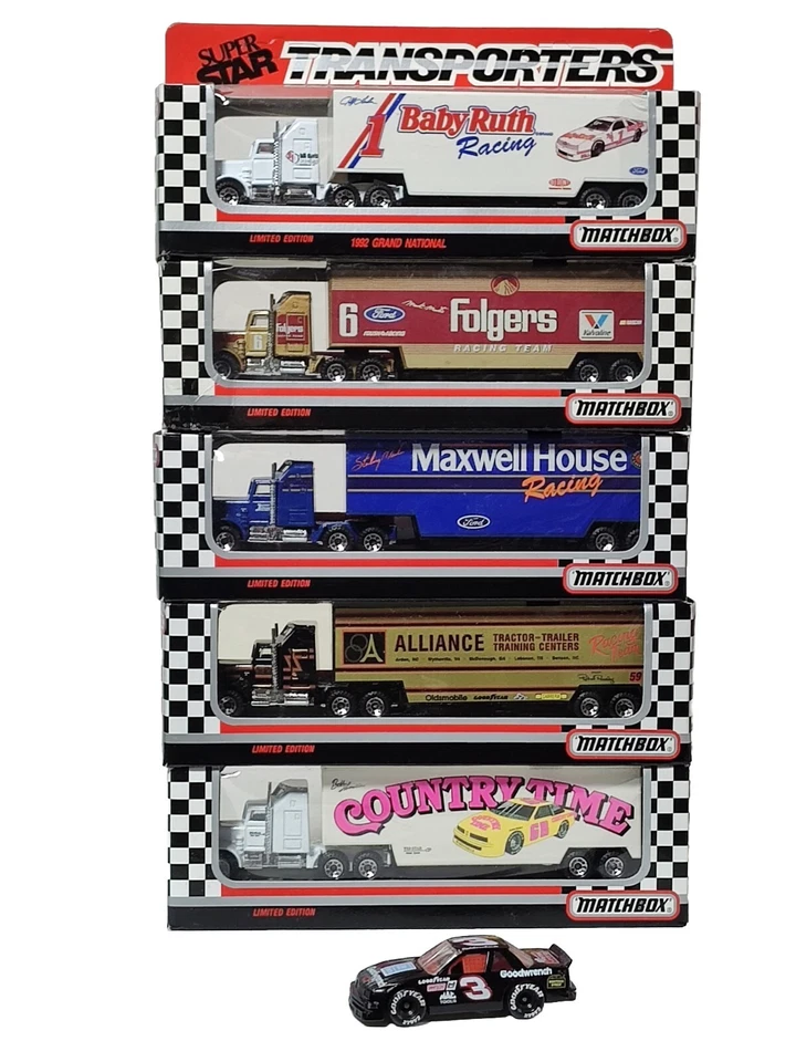 Matchbox Super Star Transporters 1993 Dirt Devil Racing Kenny Wallace CY104