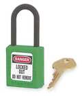 Master Lock 406Grn Lockout Padlock,Kd,Green,1-3/4"H