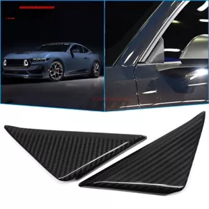 Carbon For Ford Mustang S650 GT 24+ Darkhorse Front Triangle A Pillar Cover Trim - Picture 1 of 11