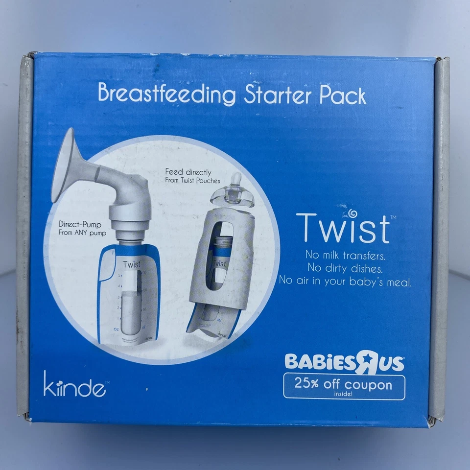Kiinde Twist Breastfeeding Starter Kit Pack Sample Breast Pump