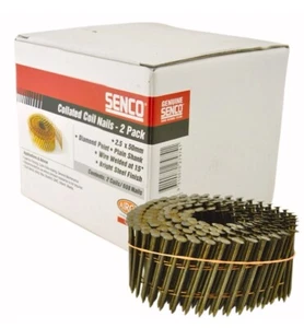 Senco Coil Nails 50 x 2.5mm - Small Trade Pack 680 Collated Coil Nails - Foto 1 di 1