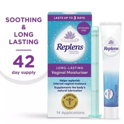 Replens Long-Lasting Vaginal Moisturizer with Reusable Applicator, 14 Count Each - Image 1 of 3