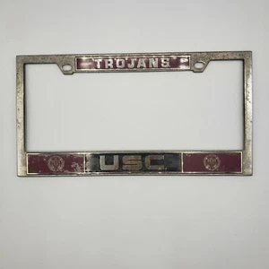 Trojans USC University Trojans Metal License Plate Frame Holder - Picture 1 of 2