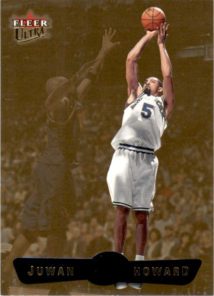 2001 Ultra Gold Medallion #142 Juwan Howard Dallas Mavericks - Image 1 of 2