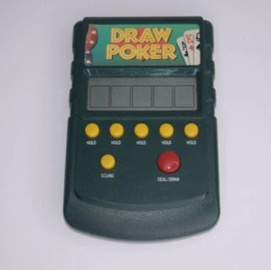Vintage Radio Shack Draw Poker Handheld Video Game. Collectible Tested does Work - Picture 1 of 6