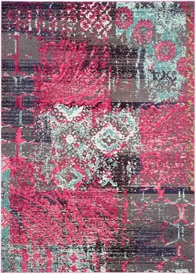 Pink / Multi Safavieh Monaco Polyproplene Area Rug 9' X 12' - Image 1 of 2
