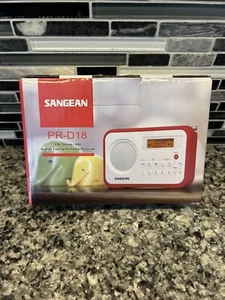 Radio Digital con Pantalla LCD SANGEAN PR-D18, Radio AM FM Portátil Negro/Gris PROBADO - Imagen 1 de 6