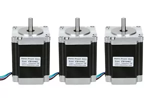 US Free Ship 3PC Nema 23 Stepper Motor 270 oz-in 4A 8mmRound Shaft CNC - Picture 1 of 9