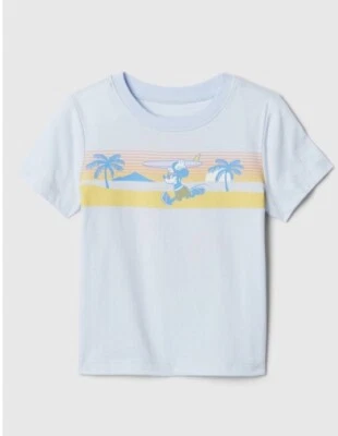 Gap Lt.Blue Mickey Mouse Front Back Tee NWT Size 5 Year + Additional Sizes Poss. - Image 1 of 3