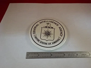 COLLECTABLE GLASS COASTER CIA CENTRAL INTELLIGENCE AGENCY AS IS #Y6-A-08 - Picture 1 of 8