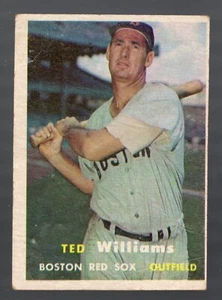 Ted Williams 1957 Topps #1 Boston Red Sox Outfielder - Picture 1 of 2
