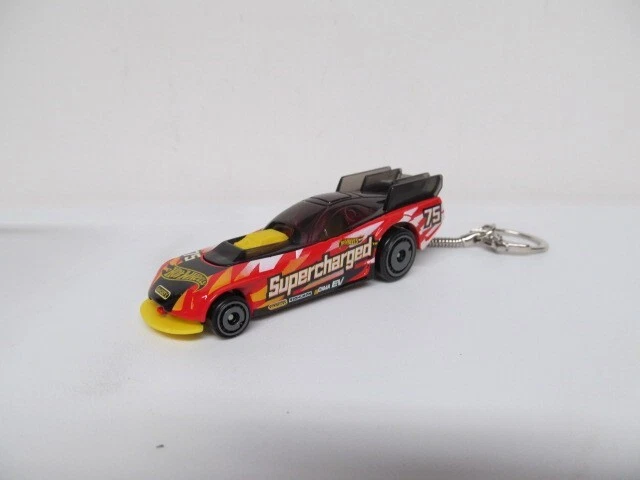 Hot Wheels - Red Super Charged Funny Car  Custom Keychain - Image 1 of 1