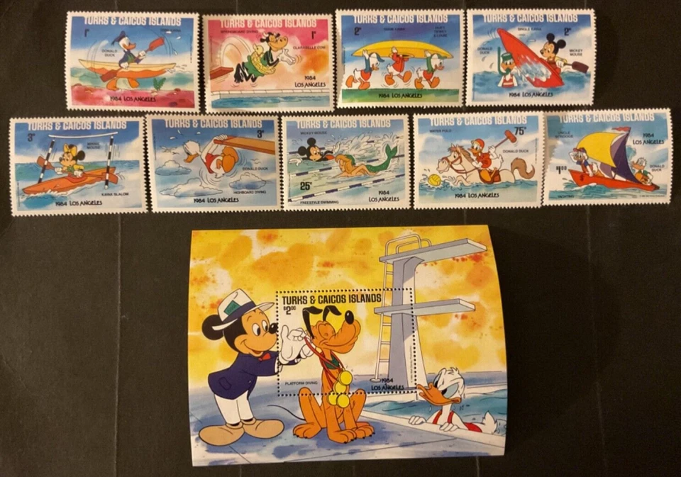 Estampillas de las Islas Turcas y Caicos Scott #619-28 nunca articuladas Foto 1 de 1