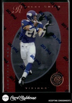 1997 Pinnacle Certified Red #97 Robert Smith - Image 1 of 2