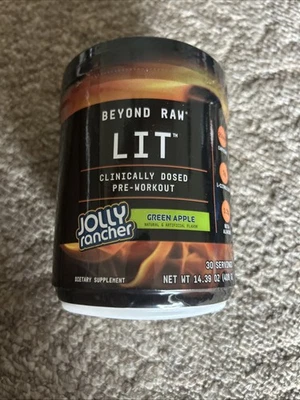 Beyond Raw LIT Green Apple Pre-Workout Mix 30 Servings - Image 1 of 3