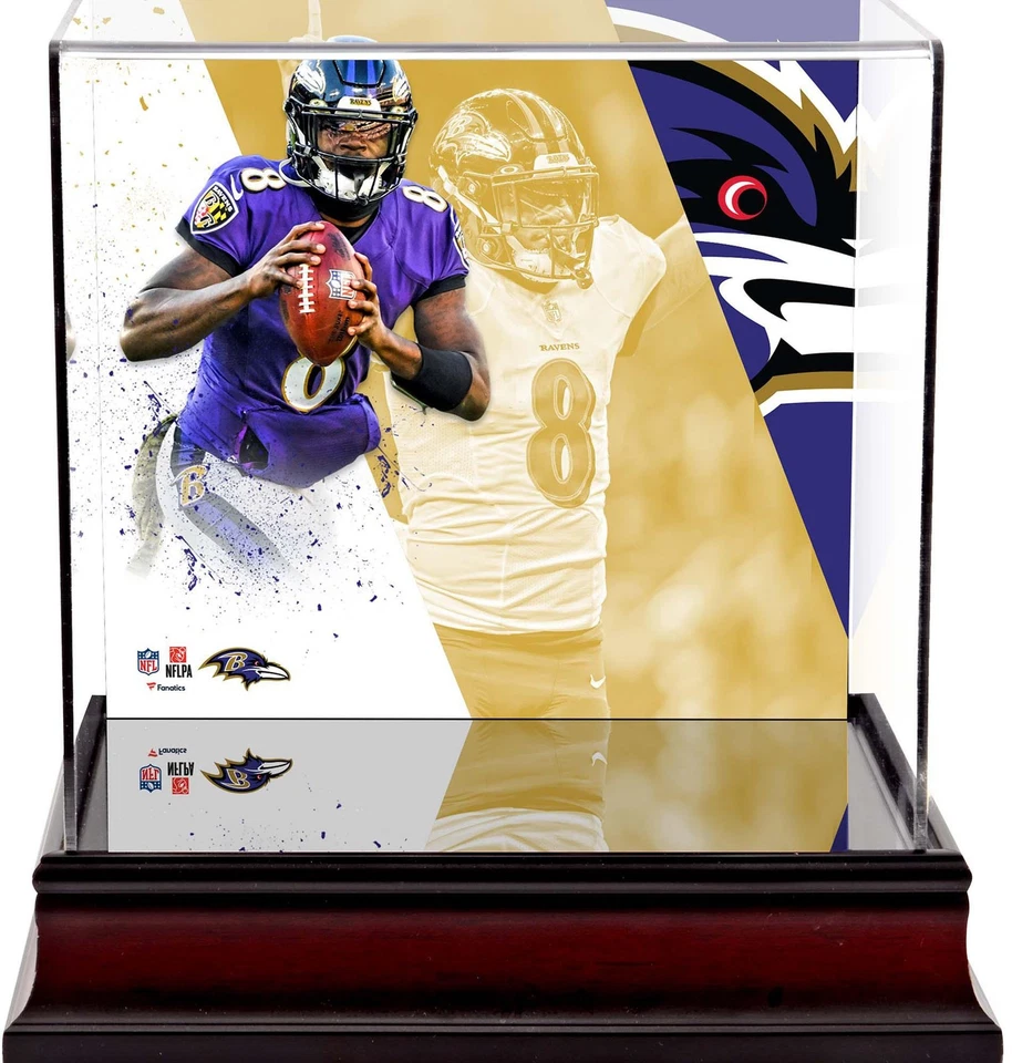 Estuche mini casco de lujo Lamar Jackson Baltimore Ravens Foto 1 de 1