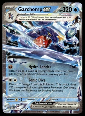 Pokemon TCG SV04: Paradox Rift #038/182 Garchomp ex NM - Image 1 of 2