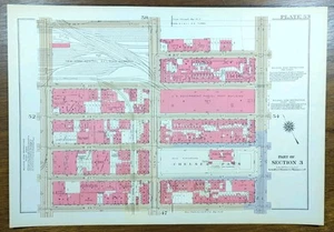 1934 CHELSEA Manhattan Map New York City NY ~ Old Vintage original 16"x11" - Picture 1 of 3