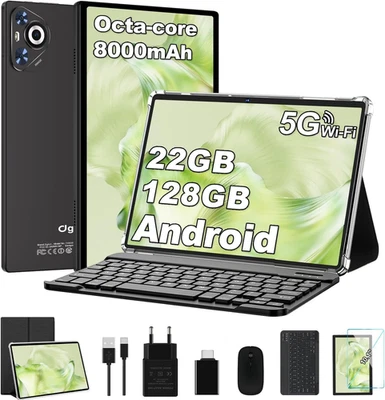 Tablette tactile Android 14 10 pouces WiFi 5G Octa Core 22Go RAM 128Go - Photo 1/4