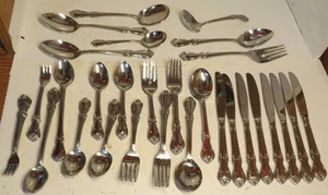 Vintage 70 pc Salem VICTORIA Stainless Flatware Discontinued Japan 8 Place Set - Picture 1 of 18