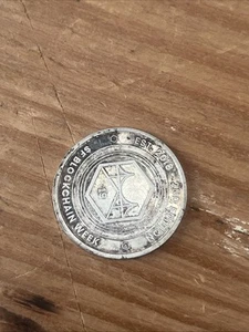 2019 SF Blockchain Week Bitcoin Coin 2nd Edition 1 oz Color Silver Round - Picture 1 of 7