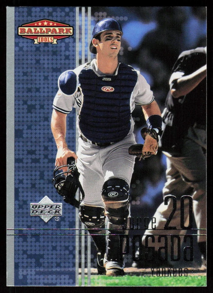 2002 Upper Deck Ballpark Idols Jorge Posada #88 BASEBALL CARD New York Yankees - Image 1 of 2