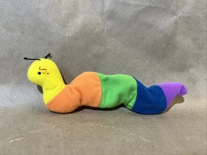 TY Teenie Beanie Babies Inch the Worm 1993 No Tag - Picture 1 of 3