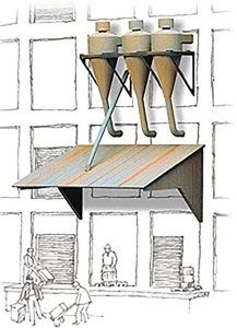 Walthers Cornerstone HO Scale Building Kit Industrial Dust Collectors (3-Pack) - Bild 1 von 1