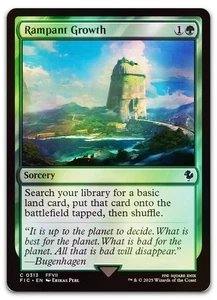 Rampant Growth (Surge Foil) #313 (LP) Final Fantasy FIC Magic MTG - Picture 1 of 1