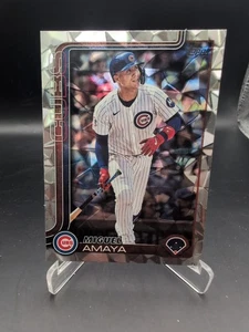 2025 Topps Series 2 Diamante Foil Parallel #406 Miguel Amaya Chicago Cubs - Picture 1 of 2
