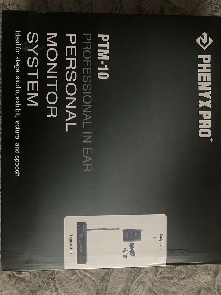 Phenyx Pro PTM-10 Negro Profesional UHF Estéreo Inalámbrico Sistema de Monitor Intrauditivo Foto 1 de 4