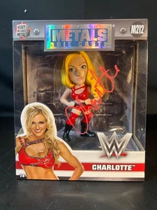 Charlotte SIGNED WWE Metal Die Cast Figure JSA COA - Picture 1 of 8
