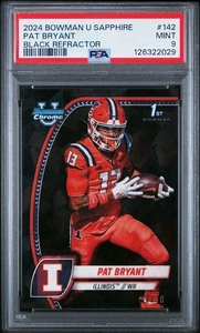 2024 Bowman U Chrome Sapphire Edition Pat Bryant #142 Black #d /10 - PSA 9 - Bild 1 von 3