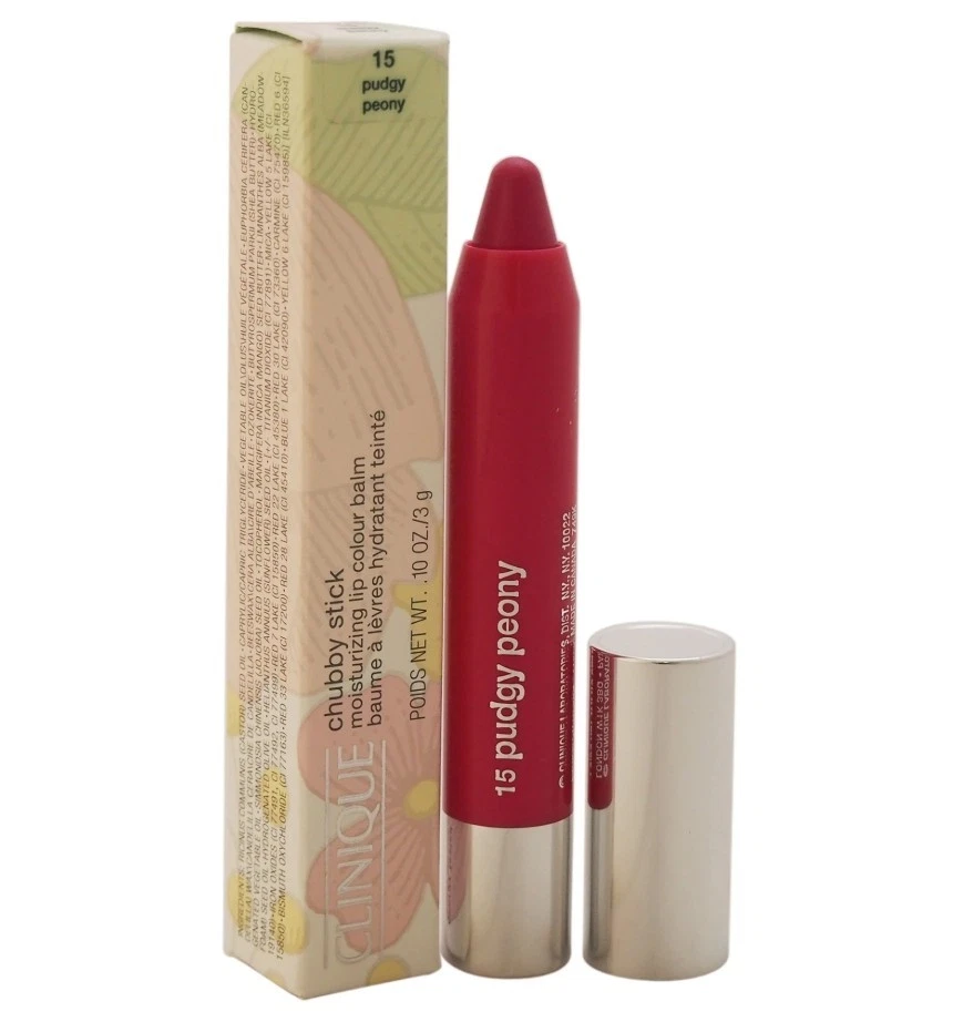 Clinique CHUBBY STICK BÁLSAMO LABIAL HIDRATANTE ~ 15 PEONÍA REGORDETE ~ Nuevo en caja Foto 1 de 1