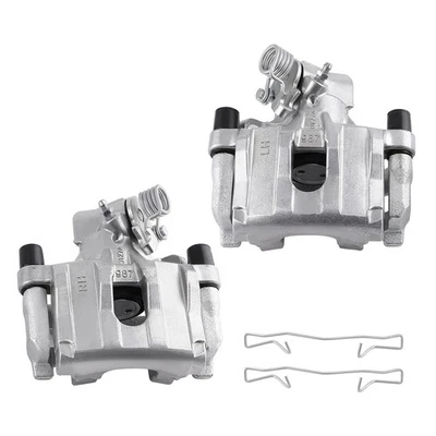 Pair 2 Rear Brake Calipers w/Bracket For Ford EcoSport 2018-2022 Focus 2012-2014 - Image 1 of 4