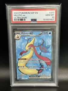2024 Pokemon Surging Sparks Milotic EX #217 Ultra Rare PSA 10 Karte GEM MINT - Bild 1 von 2