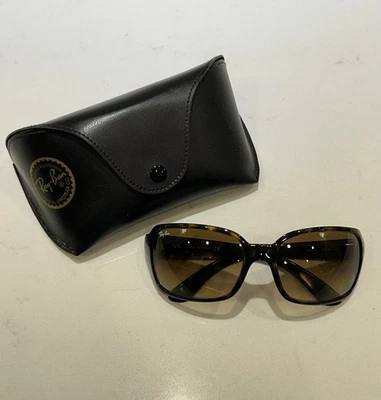 Óculos de sol Ray-Ban RB4068 feminino armação Havana clara polida lente marrom 51mm - Imagem 1 de 4